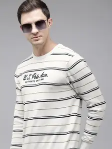 U.S. Polo Assn. Pure Cotton Striped Pullover Sweaters