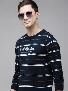 U.S. Polo Assn. Pure Cotton Striped Pullover Sweaters