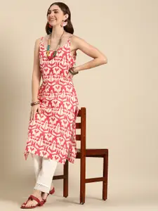Sangria Abstract Printed Pure Cotton Kurta