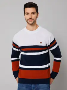 Cantabil Round Neck Colourblocked Sweater