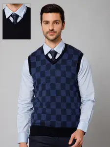 Cantabil Men Checked Reversible Sweater