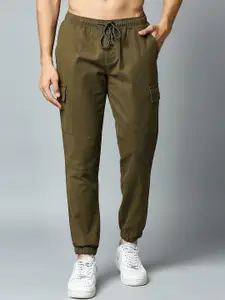 Metronaut Men Smart Slim Fit Easy Wash Cargo Trousers