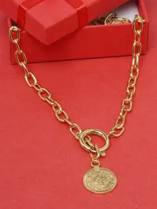 Stylecast X KPOP Gold-Plated Link Chain With Pendant