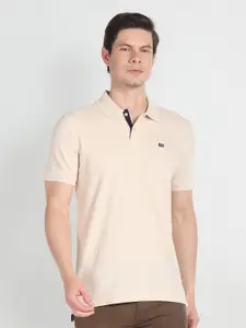 Arrow Sport Polo Collar Short Sleeves Pure Cotton T-shirt
