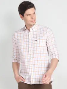 Arrow Sport Tartan Check Slim Fit Opaque Pure Cotton Casual Shirt