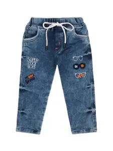Wish Karo Boys Classic Printed Clean Look Stretchable Cotton Denim Jeans