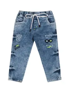 Wish Karo Boys Classic Heavy Fade Printed Clean Look Stretchable Cotton Jeans