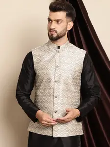 Anouk Woven Design Nehru Jacket