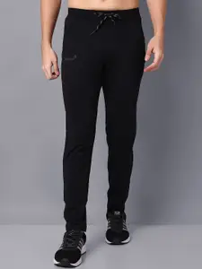 SPORT SUN Men Brand Name Detail Stretchable Mid-Rise Track Pants