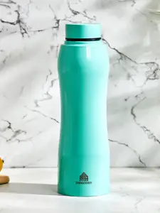 Home Centre Green Stainless Steel Single Wall Water Bottle 1L
