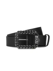 Versace Jeans Couture Men Textured Leather Belt
