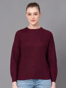 Red Tape Ribbed Acrylic Pullover