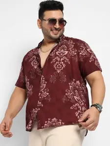 Instafab Plus Classic Floral Printed Opaque Casual Shirt