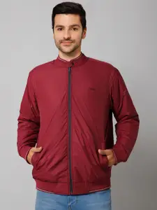 Cantabil Stand Collar Reversible Bomber Jacket