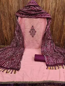 MANVAA Ethnic Motifs Embroidered Sequinned Detail Unstitched Dress Material