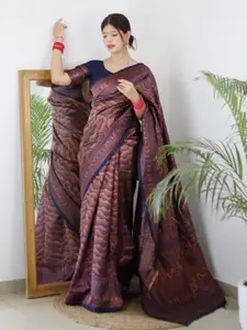 Yashika  Woven Design Zari Silk Cotton Banarasi Saree