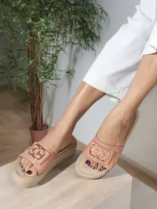 ELLE Embellished Flatform Heels