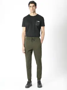 RARE RABBIT Men Fenit Regular Fit Mid-Rise Joggers