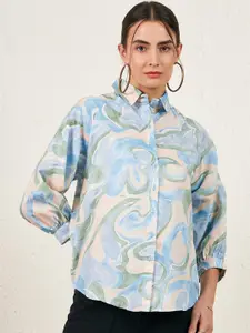 Marie Claire Abstract Printed Casual Shirt