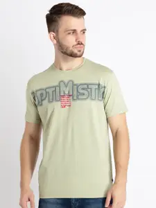 Status Quo Typography Printed Round Neck T-shirt