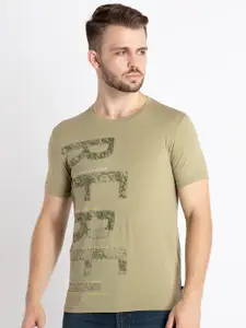 Status Quo Typography Printed Round Neck T-shirt