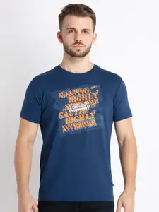 Status Quo Typography Printed Round Neck T-shirt