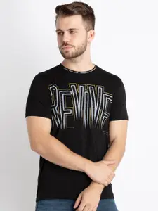 Status Quo Typography Printed Cotton T-shirt