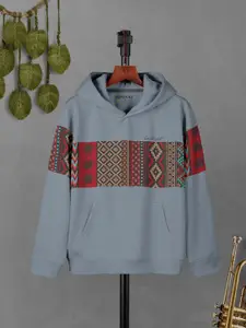 HELLCAT Boys Tribal Printed Hooded Sweatshirt