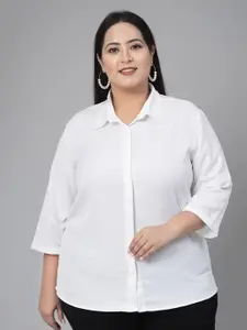 Style Quotient Plus Size Smart Spread Collar Formal Shirt