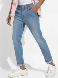 Campus Sutra Men Smart Slim Fit Mildly Distressed Stretchable Jeans