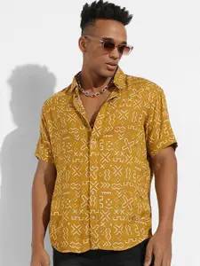 Campus Sutra Classic Ethnic Motifs Printed Casual Shirt