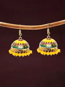 OOMPH Dome Shaped Meenakari Jhumkas
