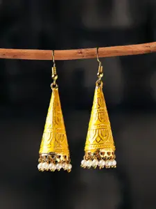 OOMPH Contemporary Meenakari Drop Earrings