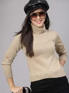Style Quotient Women Turtle Neck Pullover Sweater