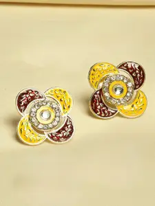 OOMPH Floral Studs Earrings