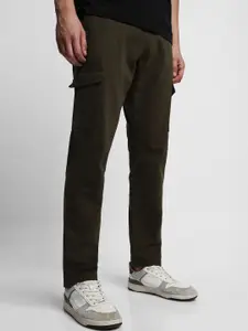Dennis Lingo Men Slim Fit Mid-Rise Plain Cargos