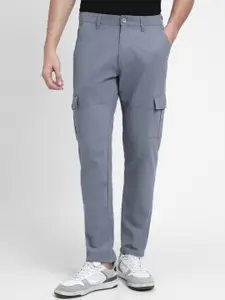 Dennis Lingo Men Mid-Rise Slim Fit Cotton Cargos