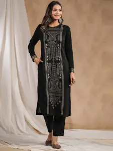 Ishin Ethnic Motifs Woven Design Jacquard Kurta