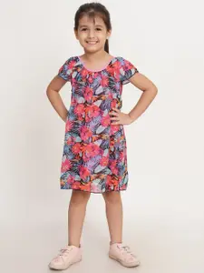 Creative Kids Girls Floral Printed A-Line Dress