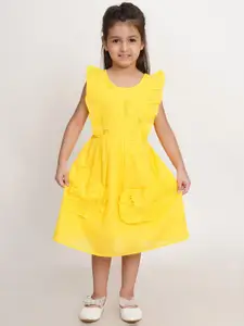 Creative Kids Girls Schiffli Cotton Fit & Flare Dress