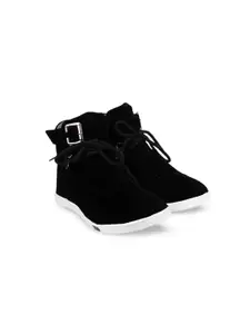 BAESD Girls Suede Mid-Top Boots