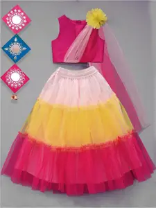 A.T.U.N. Girls Ready to Wear Lehenga & Blouse With Dupatta