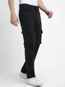 Dennis Lingo Men Straight Fit Highly Distressed Stretchable Cargos