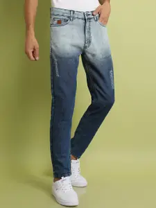 Campus Sutra Men Classic Slim Fit Mildly Distressed Stretchable Jeans