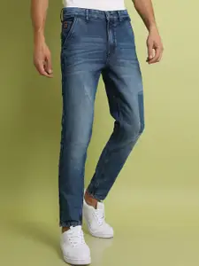 Campus Sutra Men Classic Slim Fit Low Distress Heavy Fade Jeans
