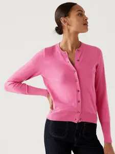 Marks & Spencer Round Neck Cardigan Sweaters