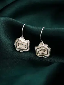 Kicky And Perky Silver-Plating Floral Earrings