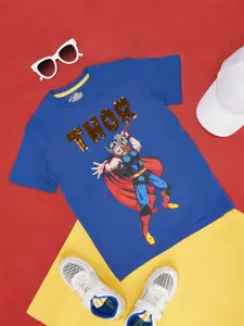 Pantaloons Junior Boys Thor Printed Embellished detail T-Shirt