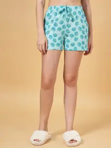 Dreamz by Pantaloons Conversational Printed Mid-Rise Cotton Lounge Shorts