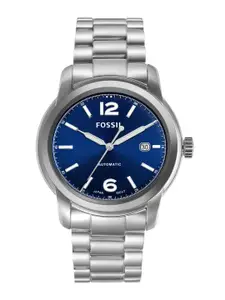 Fossil Men Stainless Steel Bracelet Style Straps Analogue Automatic Powered Watch-ME3244